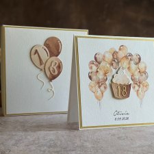 Kartka na 18 urodziny z pudełkiem i kopertą, BH 20