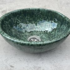 Mini umywalka owalna ceramiczna rękodzieło