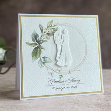 Kartka ślubna w ozdobnej kopercie, WA 23b