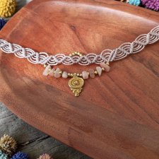 Choker z kamieniem słonecznym