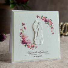 Kartka na ślub w ozdobnej kopercie, WP 56c