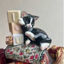 Luxury Coalport ❤ I Love You - Przyjaźń kota i myszy.
