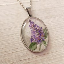 Naszyjnik akwarelowy -ręcznie malowany