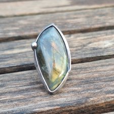 Złoto zielony - pierścionek regulowany