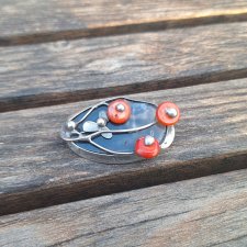 Polne kwiatki - broszka