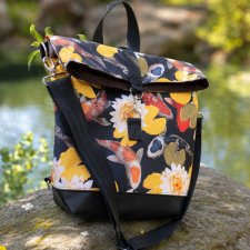 Plecak torba 2 w 1 codzienna z motywem karpi koi