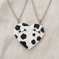 Naszyjnik Przyjaźni Serce Krówka