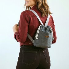 Ciemnoszary workoplecak mini
