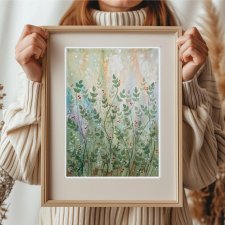 Łąka. Oryginalna akwarela 30x40cm