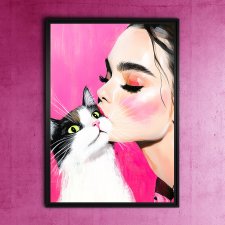 Kocham Cię Kocie - grafika na plakacie na A3