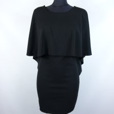 Krisp krótka sukienka z peleryną  / S