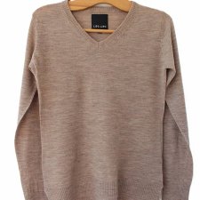 Jakościowy sweter kawa z mlekiem Lipo Lipo