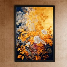 Jesienny wieczór - grafika na plakacie na A3