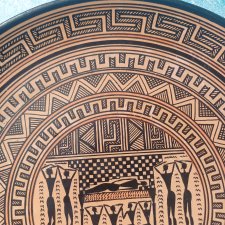 Grecki gliniany talerz