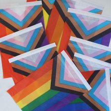 10 sztuk tęczowe flagi chorągiewki