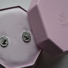 nowe kolczyki Swarovski Signum łabędzie