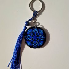 Indygo brelok, amulet trzecie oko - Lapis lazuli - Intuicja, wgląd, wewnętrzna mądrość