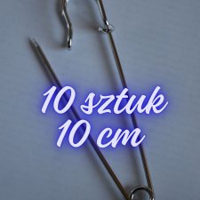 duże agrafki 10 sztuk 10 cm długości