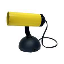 Żółta lampa, kinkiet POLAM PIŁA Typ 12, Polska lata 70.