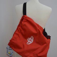 nowy worek na trening basen czerwony