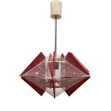 Lampa żyłkowa "Rozwój" Kłobuck, polski design prl, space age, lata 70.