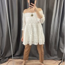 tunika z haftem angielskim