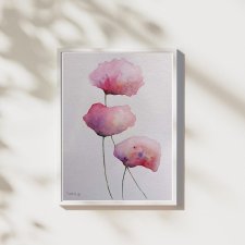 Kwiaty - obraz  akwarela