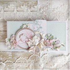 Kartka na chrzest dla dziewczynki