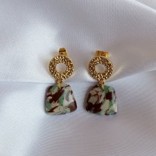 "Aura" - kolczyki z gliny polimerowej.