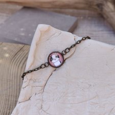 Bransoletka z kaboszonem Kocia Elegancja