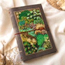 Travel journal HIRO okładka na notes A5 wodoodporna z washpapy – na 3 wymienne zeszyty