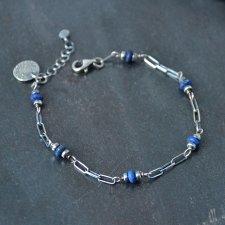 Delikatna bransoletka z lapis lazuli