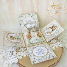 Exploding box komunijny, kartka na komunię "SimpleStory4" GOTOWY