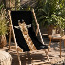 Leżak Black z żyrafą