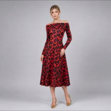 Sukienka z odsłoniętymi ramionami - Sandra Solar Tropic