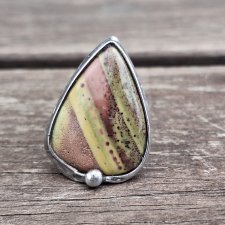 Jaspis - pierścionek regulowany