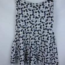 Per Una M&S lniana spódnica w grochy 16r / 44