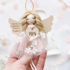 Mini anioł komunijny - Pamiątka I Komunii | Gotowy prezent na komunię