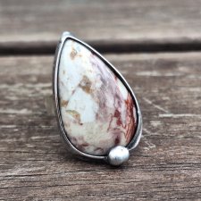 Jaspis - pierścionek regulowany