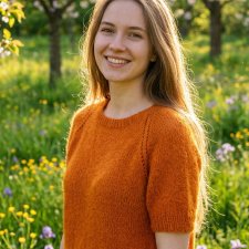 sweterek z krótkim rękawem