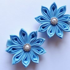 Komplet niebieskich spinek