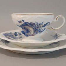 ROSENTHAL POMPADOUR – BLUE ROSE – KRÓLEWSKIE TRIO Z LAT 30.