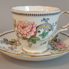 Crown Staffordshire Chelsea Manor Angielska Porcelana Kostna Duet