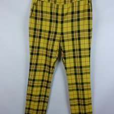 Zara spodnie krata chinosy / L