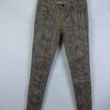 Toxik3 spodnie powlekane imitacja skóry węża / S