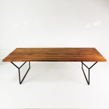 Ławka Model 400, Knoll International, proj. Harry Bertoia, USA, lata 50