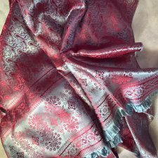 Silk scarf 100 % jedwab elegancki szal- wysoka jakość jedwabiu