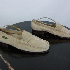 Russell&Bromley skórzane mokasyny damskie skóra zamszowa / 39,5