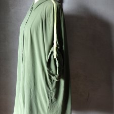 Tunika koszula khaki neon wiskoza XS S