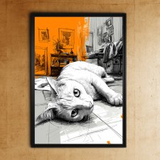 Kocie życie 1 - grafika na plakacie na A3